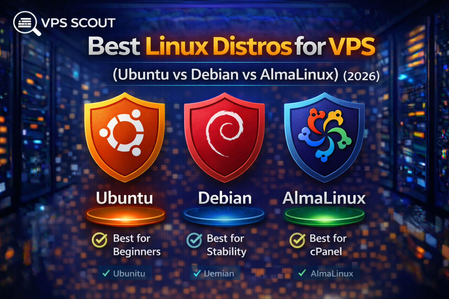 Best Linux Distros for VPS (Ubuntu vs Debian vs AlmaLinux)