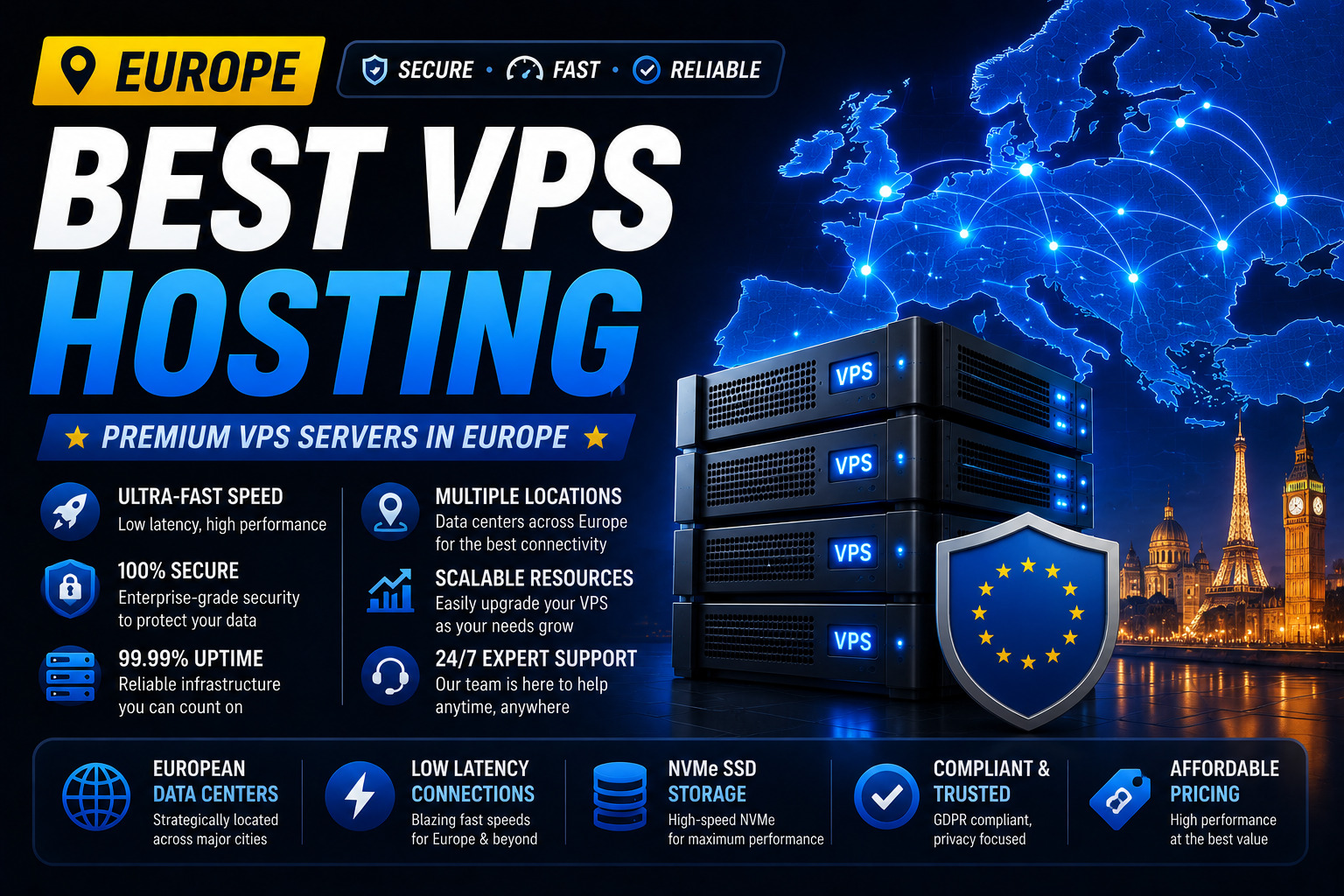 Best VPS Hosting in Europe (Germany, Netherlands, UK)