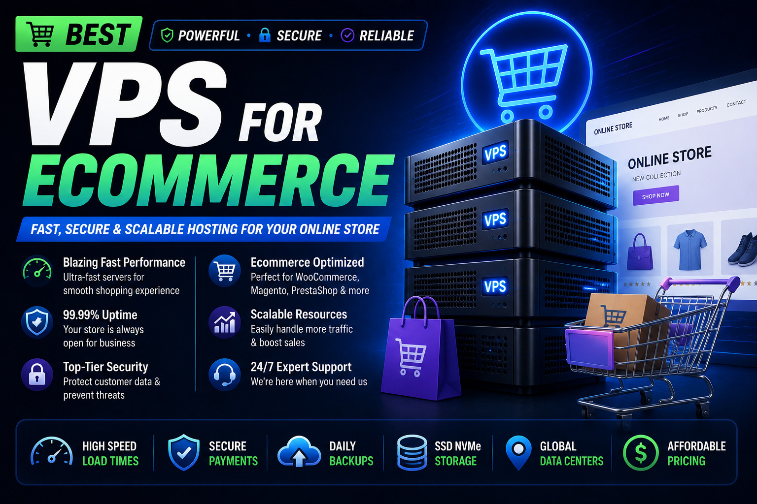 Best VPS for Ecommerce (WooCommerce + Magento)