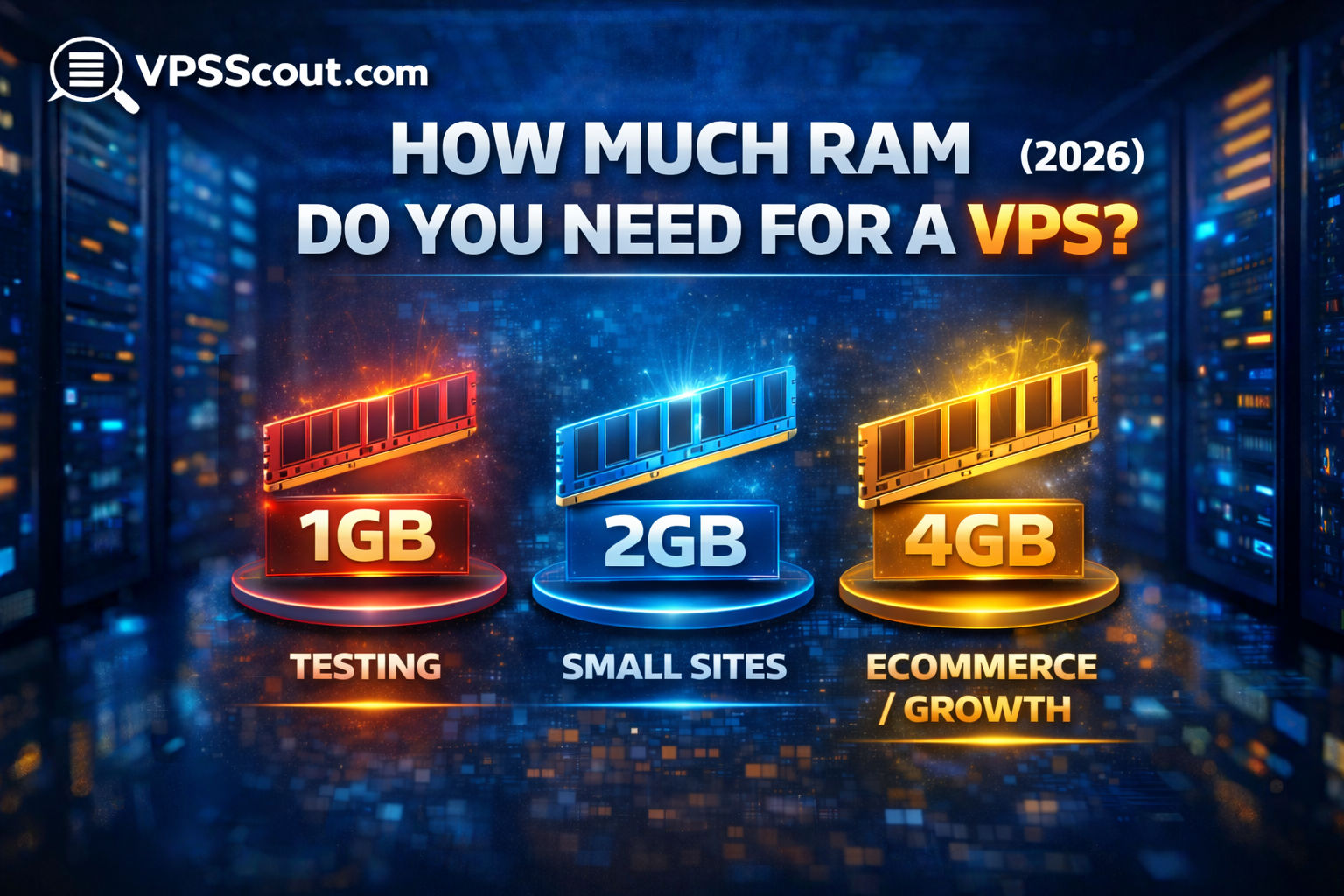 How Much RAM Do You Need for a VPS? (1GB vs 2GB vs 4GB)